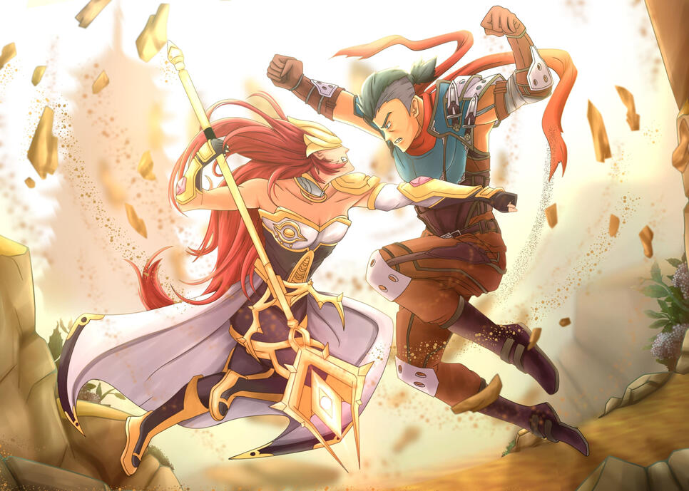 Battle in the desert